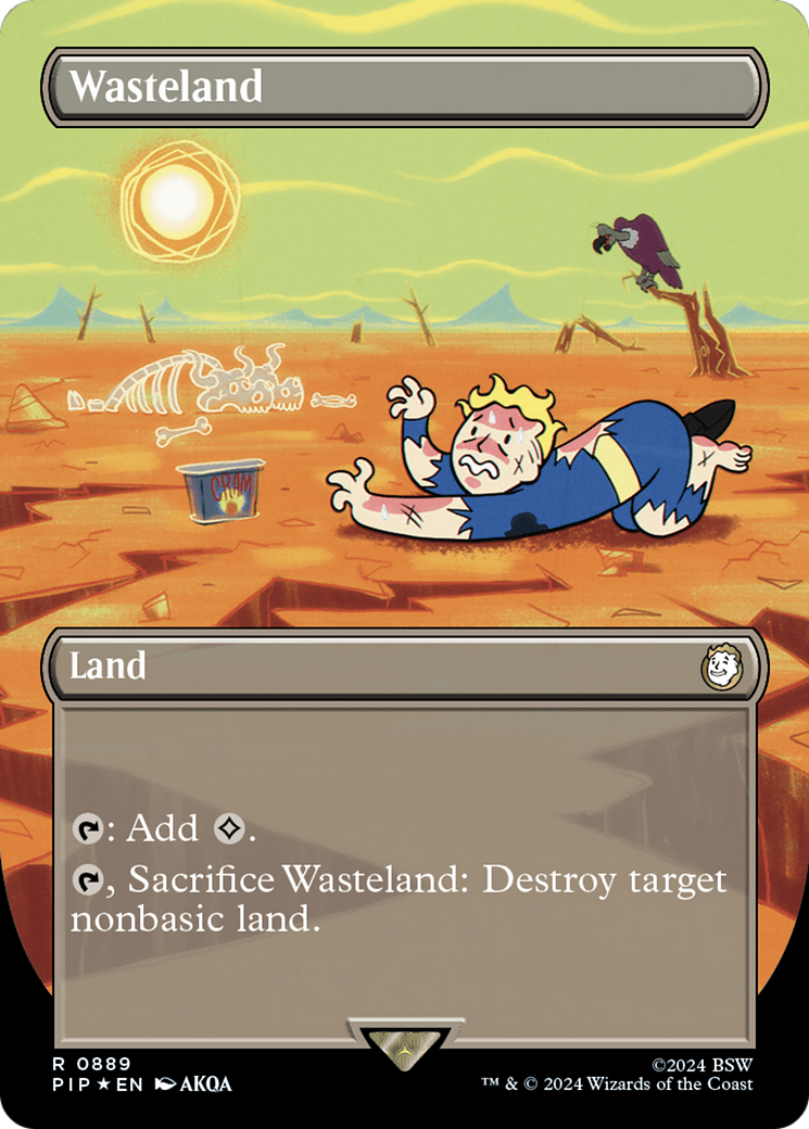 Wasteland (PIP-889) - Fallout (Borderless) Foil