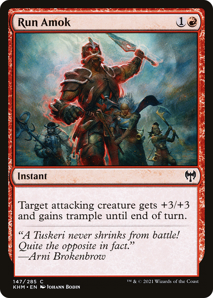 Run Amok  (KHM-147) - Kaldheim Foil