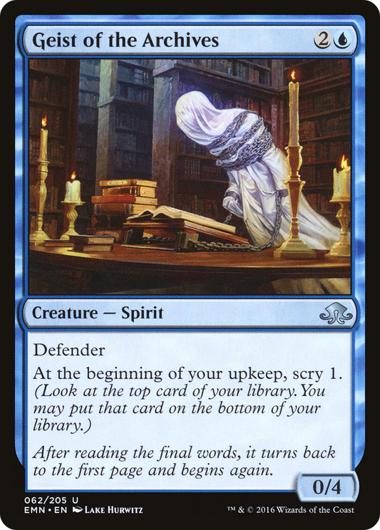 Geist of the Archives (EMN-062) - Eldritch Moon Foil