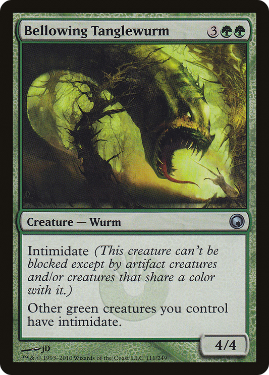 Bellowing Tanglewurm (SOM-111) - Scars of Mirrodin Foil
