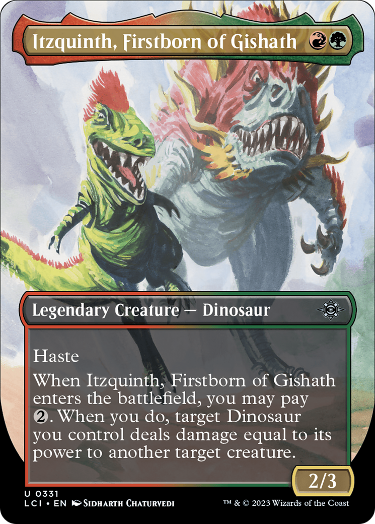 Itzquinth, Firstborn of Gishath (LCI-331) - The Lost Caverns of Ixalan (Borderless) Foil