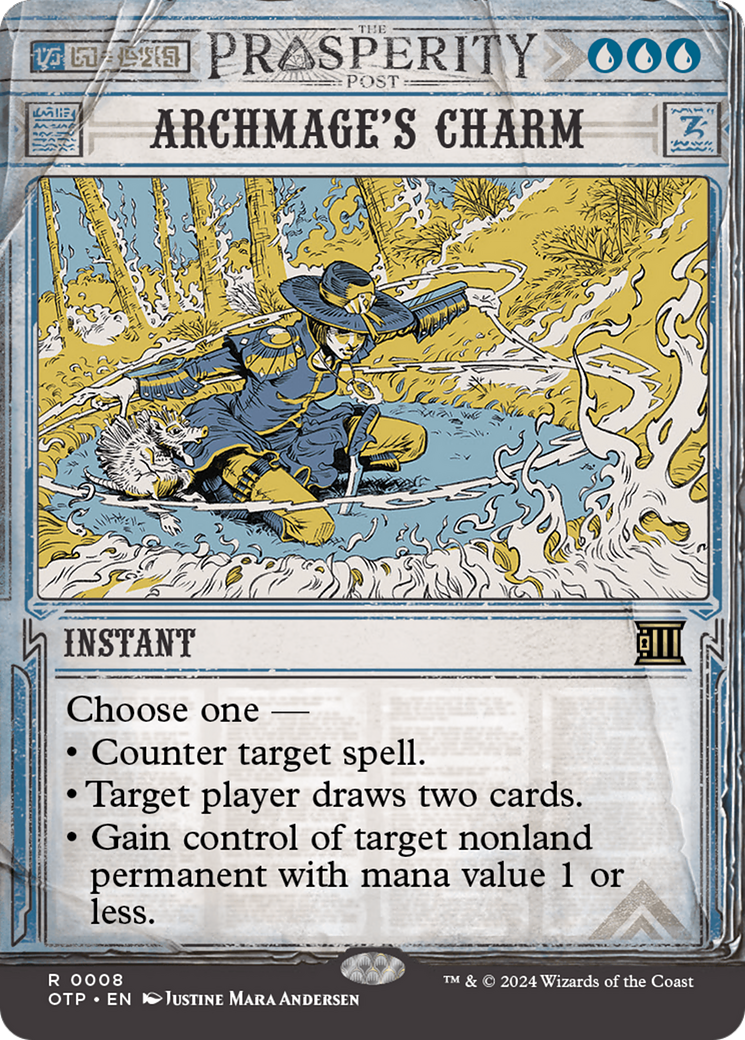 Archmage's Charm (OTP-008) - Breaking News: (Showcase) (Borderless) Foil