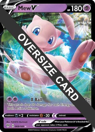 Mew V - 069/189 69 - Jumbo Cards Holofoil