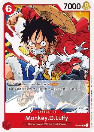 (P-001) Monkey.D.Luffy (Super Pre-Release) [Participant] - One Piece Promotion Cards Normal