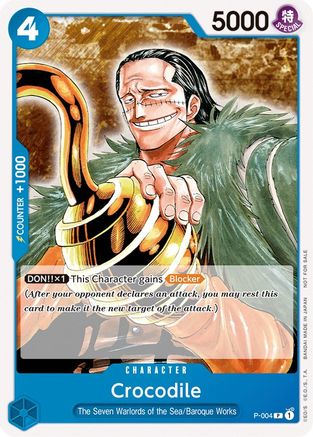 (P-004) Crocodile (Promotion Pack 2022) - One Piece Promotion Cards Normal