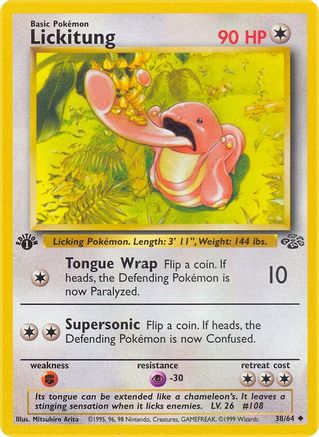 Lickitung 038/064 - Jungle 1st Edition - Uncommon
