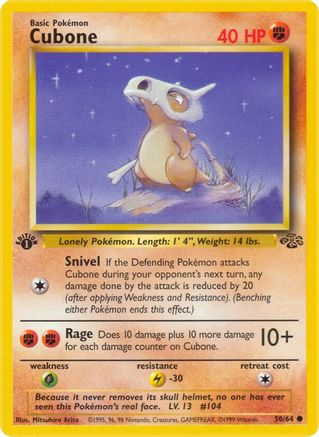 Cubone 50/64 - Jungle 1st Edition