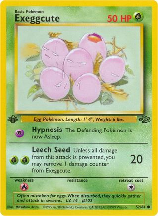 Exeggcute 052/064 - Jungle 1st Edition - Common