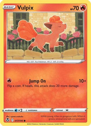 Vulpix 017/195 - SWSH12 Silver Tempest Normal - Common