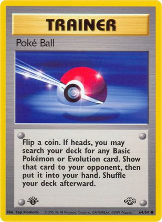 Poké Ball 64/64 - Jungle 1st Edition