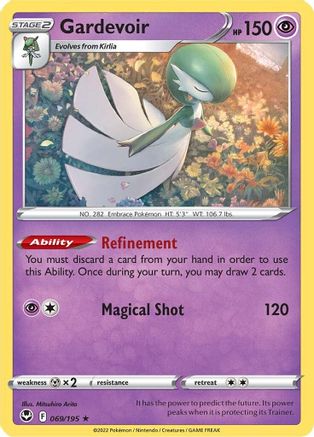 Gardevoir 069/195 - SWSH12 Silver Tempest Reverse Holofoil - Rare