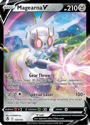 Magearna V 128/195 - SWSH12 Silver Tempest Holofoil - Ultra Rare