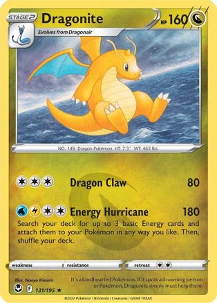 Dragonite 131/195 - SWSH12 Silver Tempest Reverse Holofoil - Holo Rare
