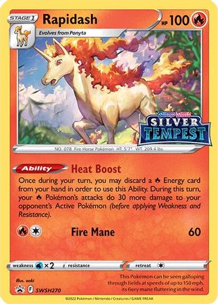 Rapidash SWSH270 - SWSH Sword & Shield Promo Cards Holofoil - Promo