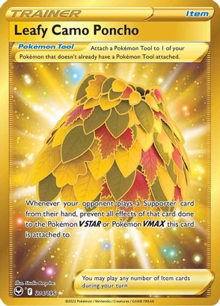 Leafy Camo Poncho (Secret) 214/195 - SWSH12 Silver Tempest Holofoil - Secret Rare