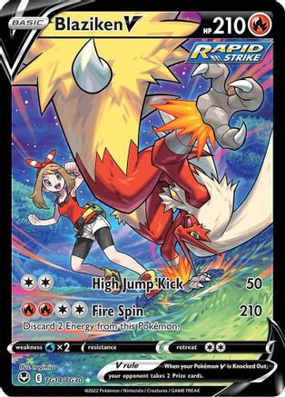 Blaziken V TG14/TG30 - SWSH12 Silver Tempest Trainer Gallery Holofoil - Ultra Rare