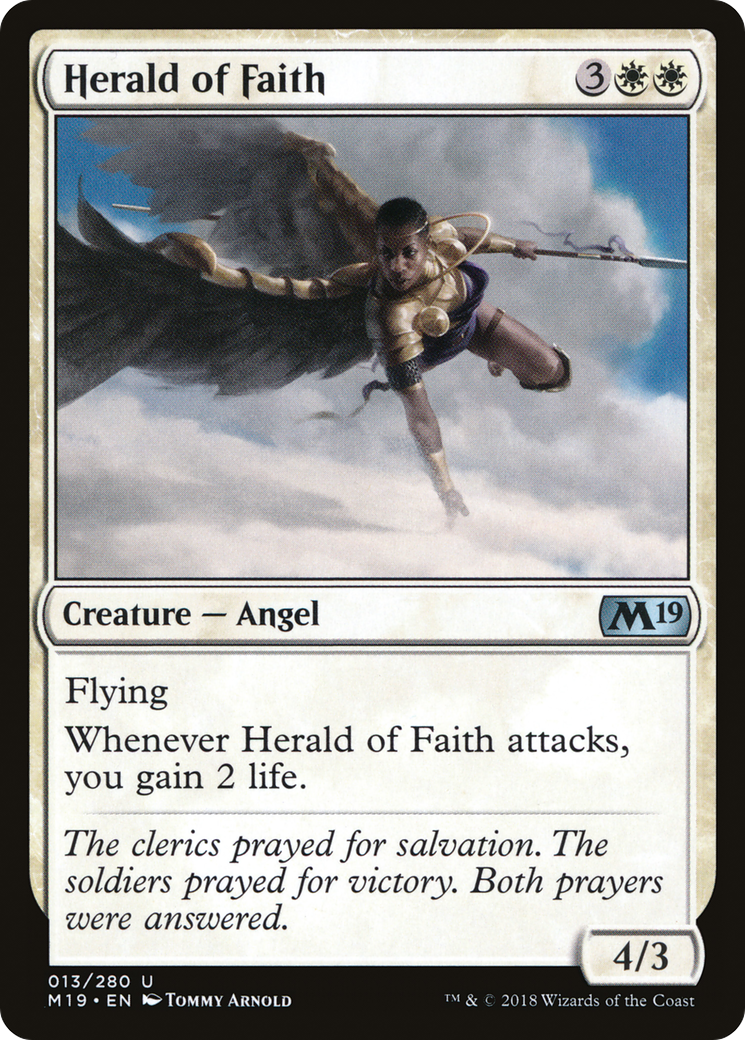 Herald of Faith (M19-013) - Core Set 2019 Foil