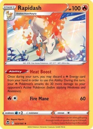Rapidash 022/195 - Deck Exclusives Normal - Rare