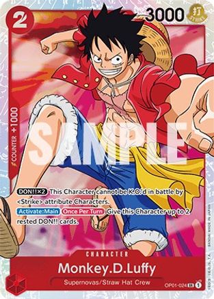 (OP01-024) Monkey.D.Luffy (024) - Romance Dawn Foil