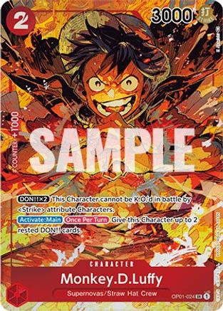 (OP01-024) Monkey.D.Luffy (024) (Parallel) - Romance Dawn Foil