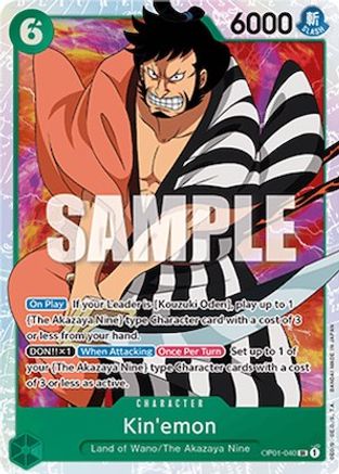 (OP01-040) Kin'emon - Romance Dawn Foil