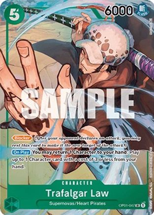 (OP01-047) Trafalgar Law (047) (Parallel) - Romance Dawn Foil