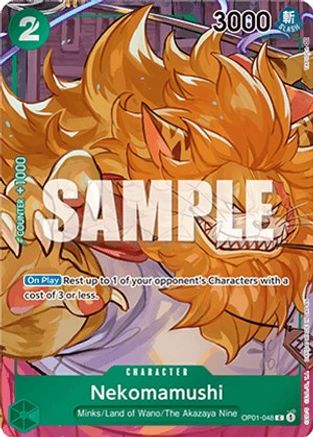 (OP01-048) Nekomamushi (Box Topper) - Romance Dawn Foil