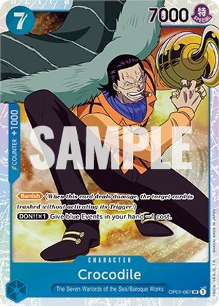 (OP01-067) Crocodile (067) - Romance Dawn Foil