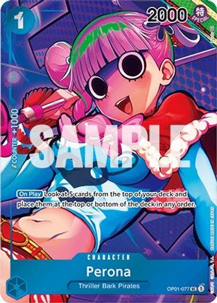 (OP01-077) Perona (Box Topper) - Romance Dawn Foil