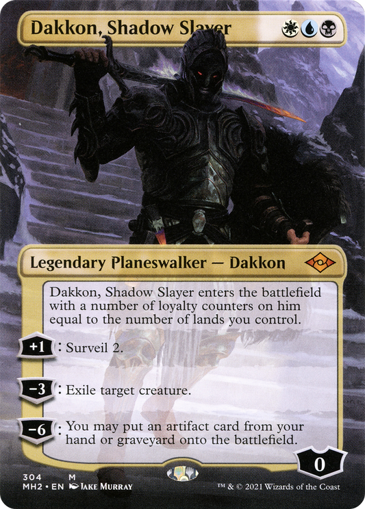Dakkon, Shadow Slayer (Borderless) (MH2-304) - Modern Horizons 2 (Borderless)
