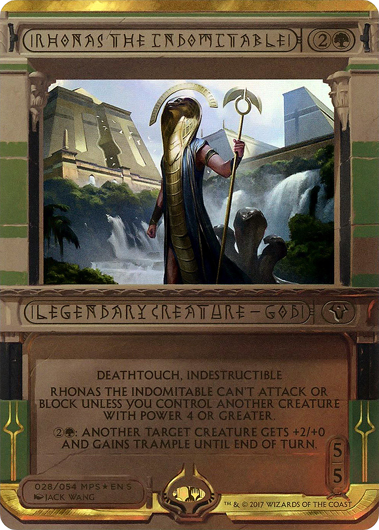 Rhonas the Indomitable (MP2-028) - Amonkhet Invocations (Borderless) Foil