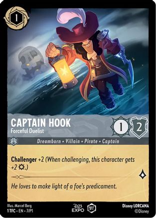 (7) Captain Hook - Forceful Duelist - D23 Promos Holofoil