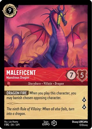 (5) Maleficent - Monstrous Dragon - D23 Promos Holofoil