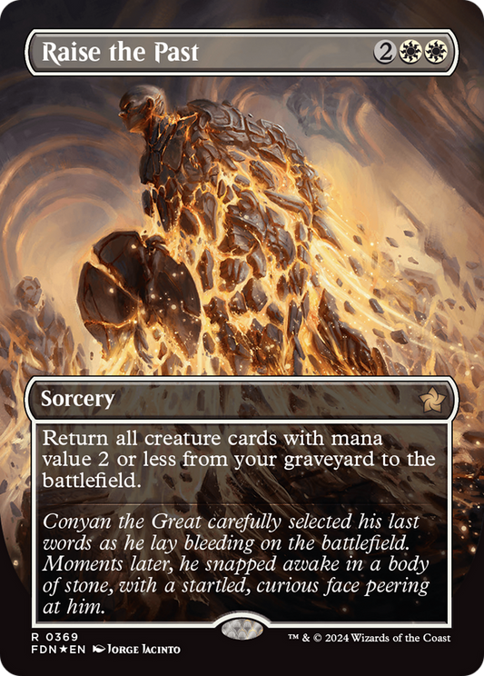 Raise the Past (FDN-369) - Foundations (Borderless) Foil