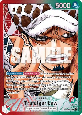 (OP01-002) Trafalgar Law (002) (Parallel) - Romance Dawn Foil