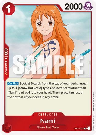 (OP01-016) Nami - Romance Dawn Foil