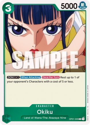 (OP01-035) Okiku - Romance Dawn Foil