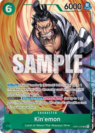 (OP01-040) Kin'emon (Parallel) - Romance Dawn Foil