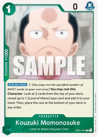 (OP01-041) Kouzuki Momonosuke - Romance Dawn Foil
