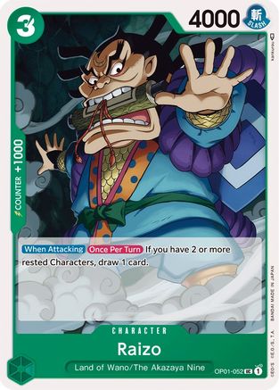 (OP01-052) Raizo - Romance Dawn Normal