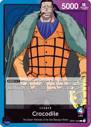 (OP01-062) Crocodile (062) - Romance Dawn Normal