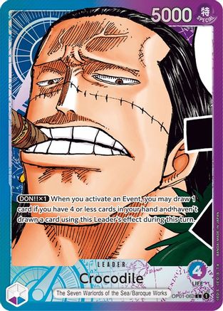 (OP01-062) Crocodile (062) (Parallel) - Romance Dawn Foil