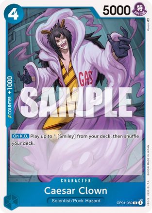 (OP01-069) Caesar Clown - Romance Dawn Foil