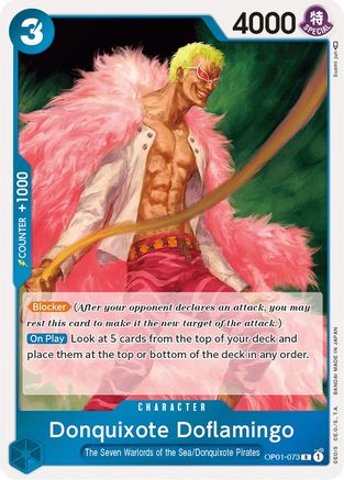 (OP01-073) Donquixote Doflamingo (073) - Romance Dawn Foil
