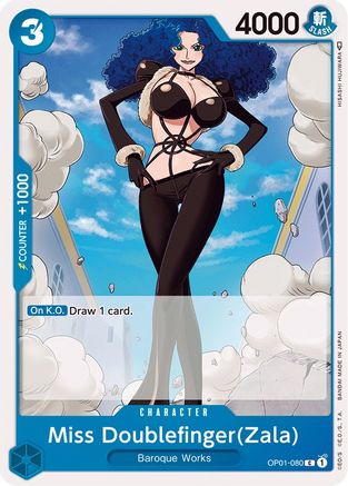 (OP01-080) Miss Doublefinger(Zala) - Romance Dawn Normal
