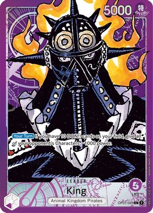 (OP01-091) King (091) (Parallel) - Romance Dawn Foil