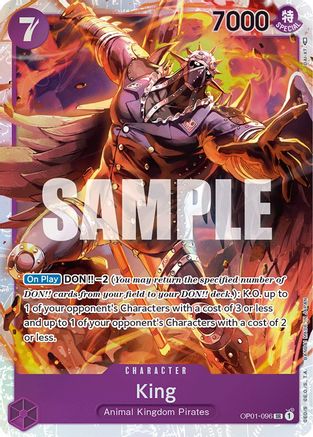 (OP01-096) King (096) - Romance Dawn Foil