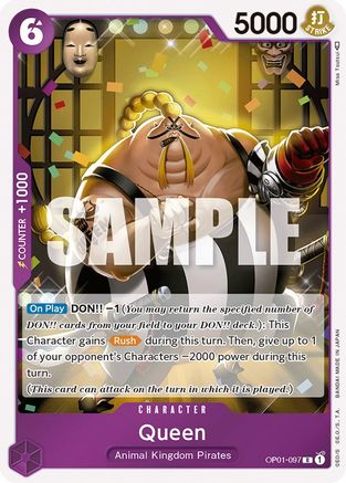 (OP01-097) Queen - Romance Dawn Foil