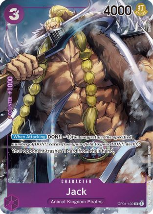 (OP01-102) Jack (Parallel) - Romance Dawn Foil