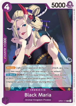 (OP01-111) Black Maria - Romance Dawn Foil
